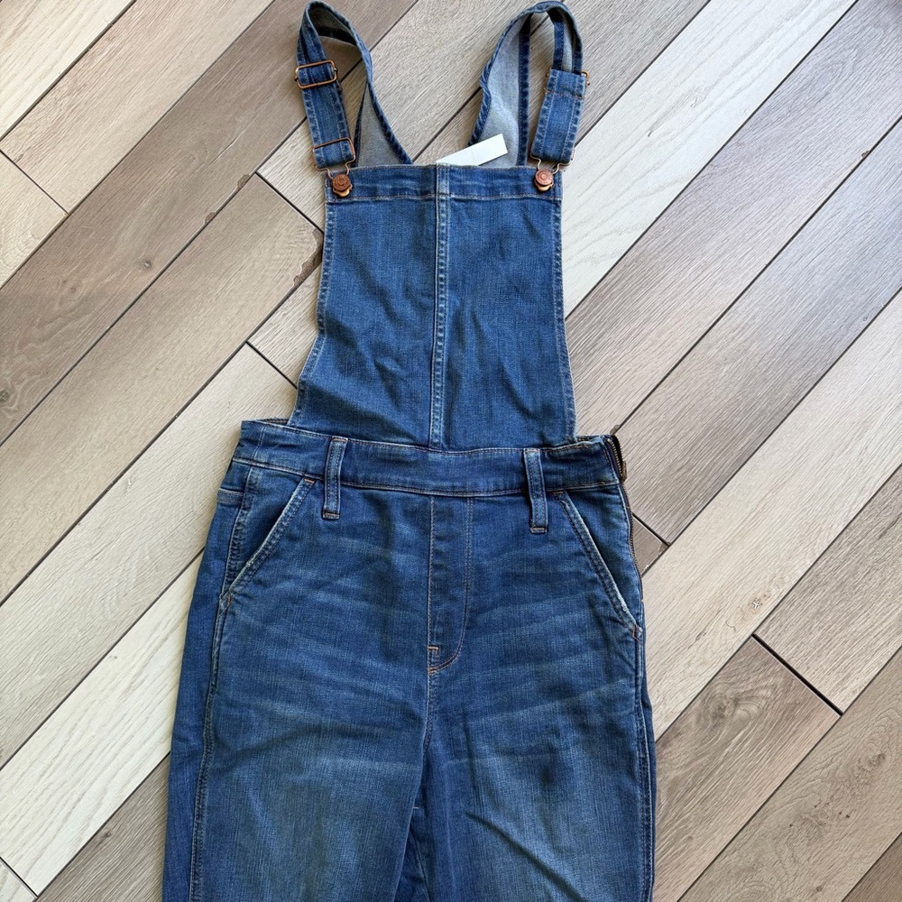 Madewell Denim Overalls Distressed Skinny Size S NWT